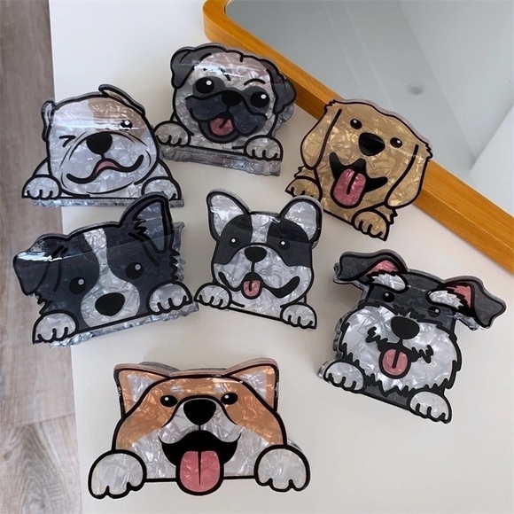 Accessories - BUY NOW - Acrylic Dog Shaped Hair Clip